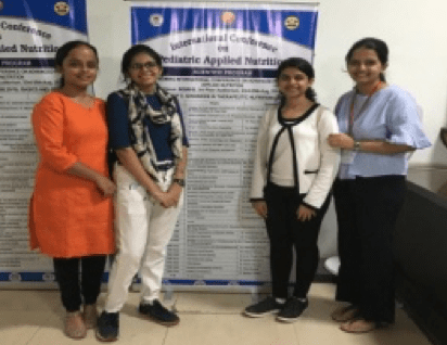 Students attended the International Conference on Paediatric Applied Nutrition