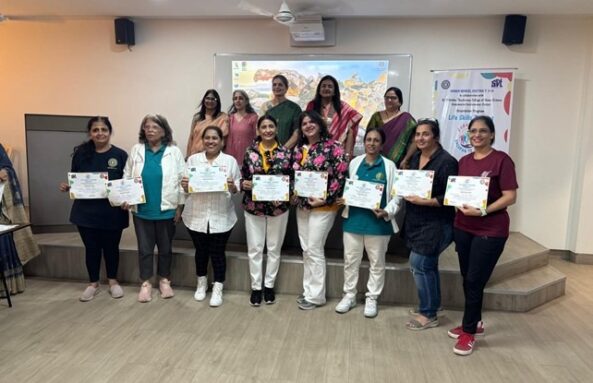 Training program for Life skills- Surakshit Jeevan by the Human Development Department faculty in collaboration with Inner Wheel District 314